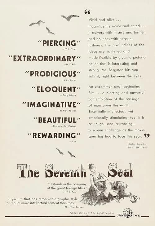 The Seventh Seal film posteri